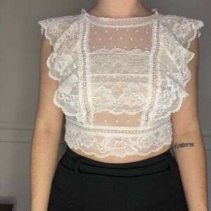 Delicate lace top